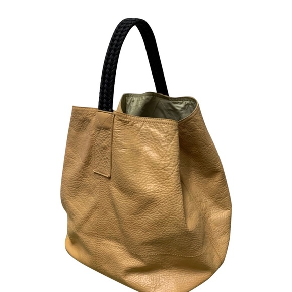 Authentic PRADA Beige Leather Tote Bag - Picture 3 of 12